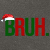 Bruh Christmas Santa Funny Cotton Canvas Backpack