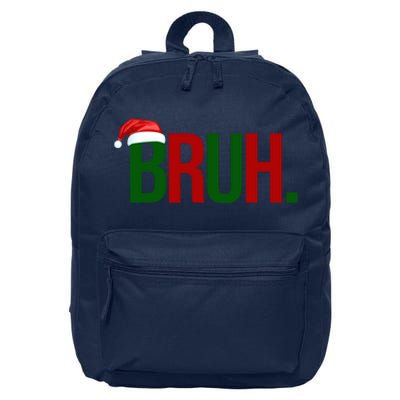 Bruh Christmas Santa Funny 16 in Basic Backpack