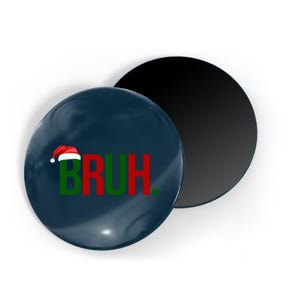 Bruh Christmas Santa Funny Magnet