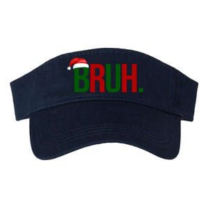 Bruh Christmas Santa Funny Valucap Bio-Washed Visor