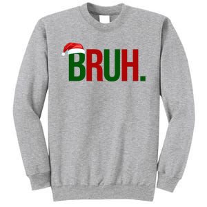 Bruh Christmas Santa Funny Sweatshirt