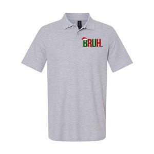 Bruh Christmas Santa Funny Softstyle Adult Sport Polo