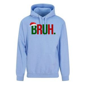 Bruh Christmas Santa Funny Unisex Surf Hoodie