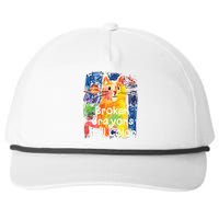 Broken Crayons Still Color Cat Teacher Snapback Five-Panel Rope Hat