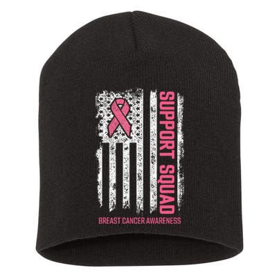 Breast Cancer Support Squad Breast Cancer Short Acrylic Beanie