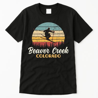 Beaver Creek Skiing Colorado Vintage Mountain Ski Vacation Tall T-Shirt