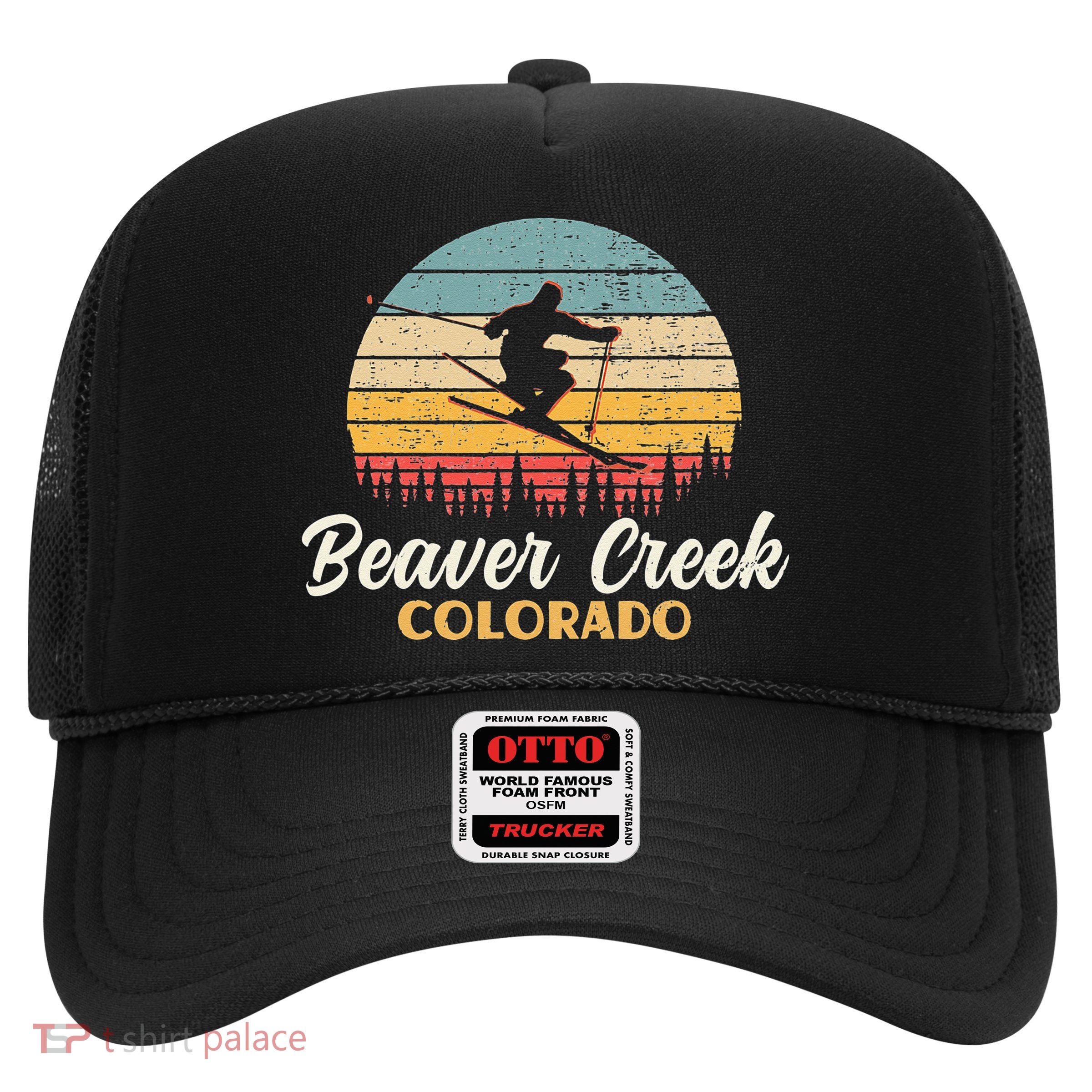 Beaver Creek Skiing Colorado Vintage Mountain Ski Vacation Trucker Hat