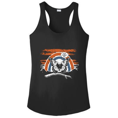 Butterfly Cute Saying Vintage Butterfly Rainbow Lover Gift Ladies PosiCharge Competitor Racerback Tank