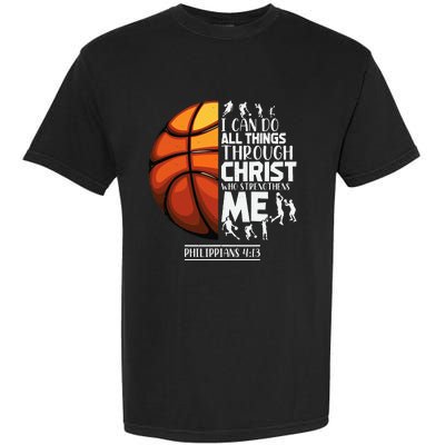 Basketball Christian Saying Motivational Words Inspiration Garment-Dyed Heavyweight T-Shirt