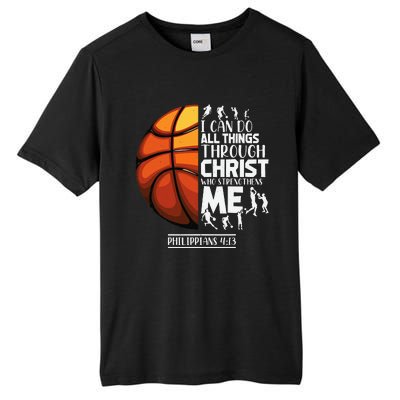 Basketball Christian Saying Motivational Words Inspiration Tall Fusion ChromaSoft Performance T-Shirt