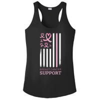 Breast Cancer Support Usa Flag Ladies PosiCharge Competitor Racerback Tank