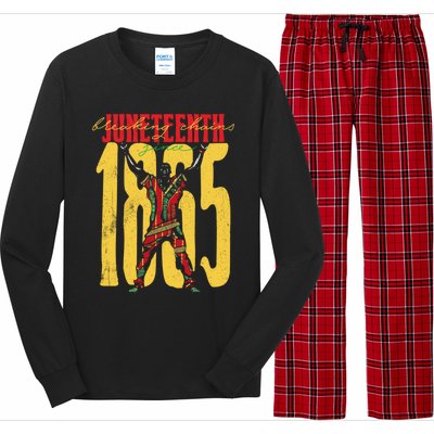 Breaking Chains Since 1865 Junenth Black History Gift Long Sleeve Pajama Set