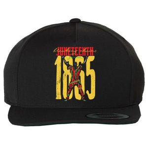 Breaking Chains Since 1865 Junenth Black History Gift Wool Snapback Cap