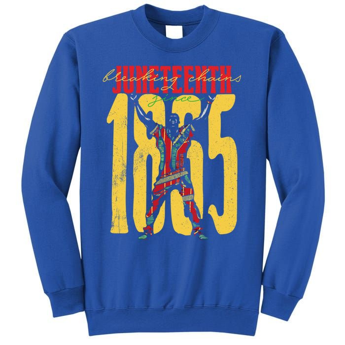 Breaking Chains Since 1865 Junenth Black History Gift Sweatshirt