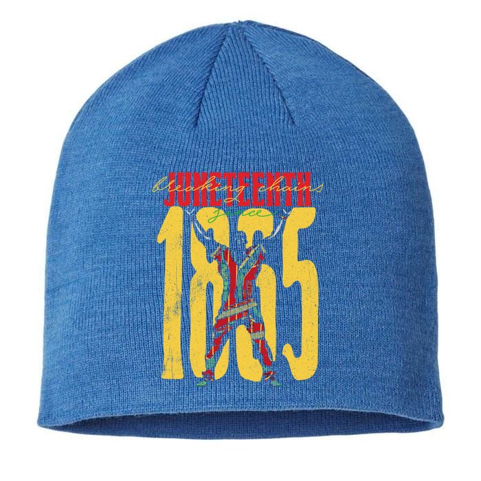 Breaking Chains Since 1865 Junenth Black History Gift Sustainable Beanie