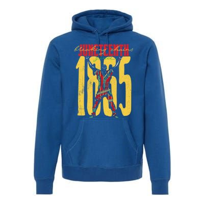 Breaking Chains Since 1865 Junenth Black History Gift Premium Hoodie