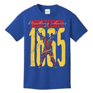 Breaking Chains Since 1865 Junenth Black History Gift Kids T-Shirt