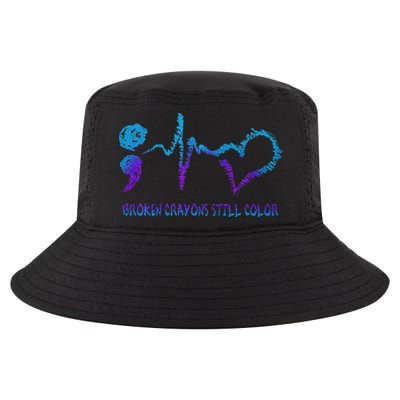 Broken Crayons Still Color Suicide Prevention Awareness Cool Comfort Performance Bucket Hat