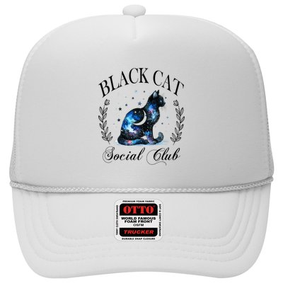 Black Cat Social Club Celestial Cat Halloween Gothic Women Trucker Hat
