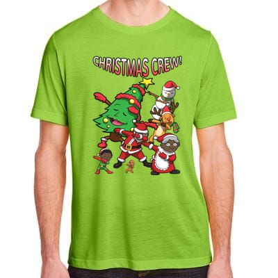 Black Cool Santa Claus African American Christmas Crew Dabs Gift Adult ChromaSoft Performance T-Shirt