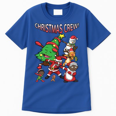 Black Cool Santa Claus African American Christmas Crew Dabs Gift Tall T-Shirt