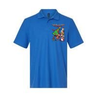 Black Cool Santa Claus African American Christmas Crew Dabs Gift Softstyle Adult Sport Polo