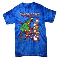 Black Cool Santa Claus African American Christmas Crew Dabs Gift Tie-Dye T-Shirt