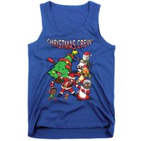 Black Cool Santa Claus African American Christmas Crew Dabs Gift Tank Top