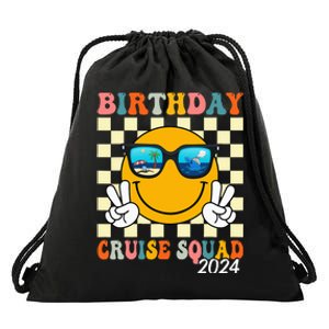 Birthday Cruise Squad 2024 Birthday Cruise Family Matching Drawstring Bag