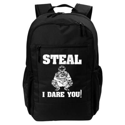 Baseball Catcher Steal I Dare You Backpack
