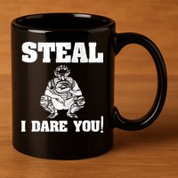 Baseball Catcher Steal I Dare You 11oz C Handle Ceramic Mug
