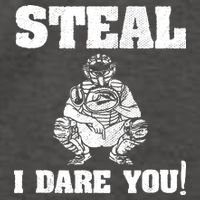 Baseball Catcher Steal I Dare You Vector Backpack