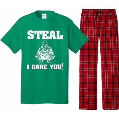 Baseball Catcher Steal I Dare You Pajama Set