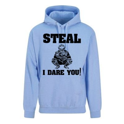 Baseball Catcher Steal I Dare You Unisex Surf Hoodie