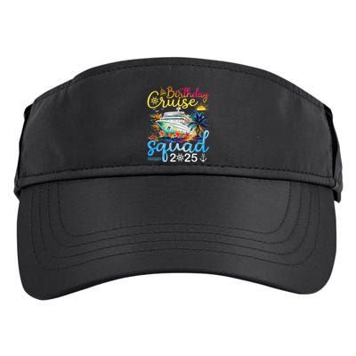 Birthday Cruise Squad 2025 Family Cruise Vacation Birthday Adult Drive Performance Visor