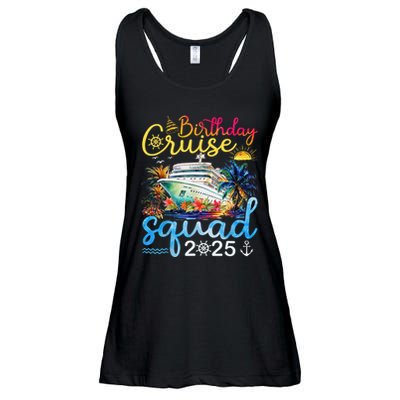 Birthday Cruise Squad 2025 Family Cruise Vacation Birthday Ladies Essential Flowy Tank