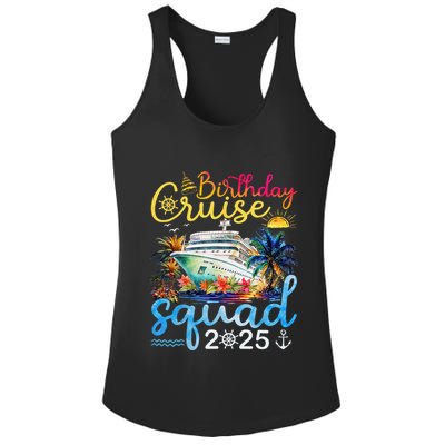 Birthday Cruise Squad 2025 Family Cruise Vacation Birthday Ladies PosiCharge Competitor Racerback Tank