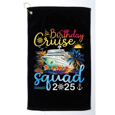 Birthday Cruise Squad 2025 Family Cruise Vacation Birthday Golf Towel