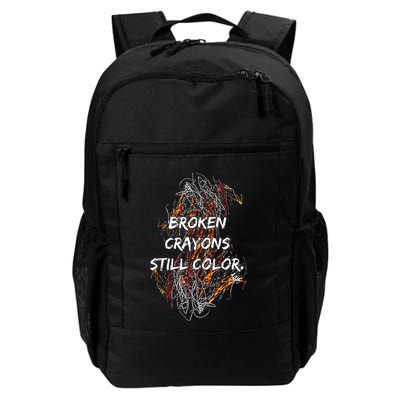 Broken Crayons Still Color Mental Health Awareness Supporter Backpack