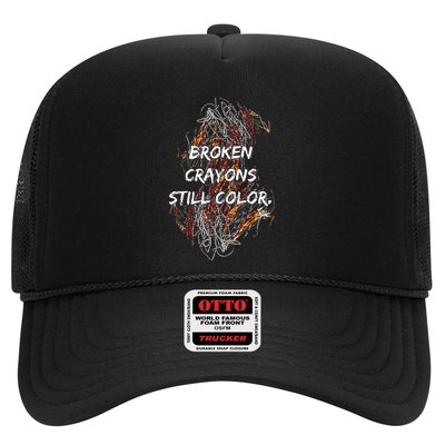 Broken Crayons Still Color Mental Health Awareness Supporter Trucker Hat