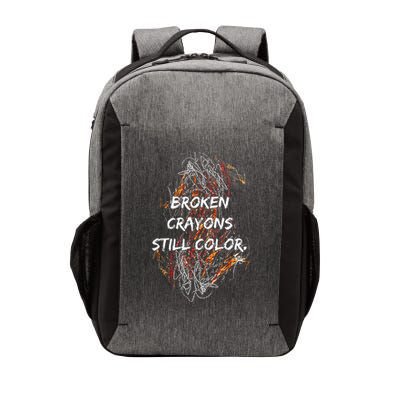 Broken Crayons Still Color Mental Health Awareness Supporter Vector Backpack