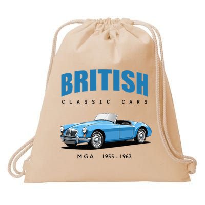 British Classic Sports Cars MG MGA Drawstring Bag