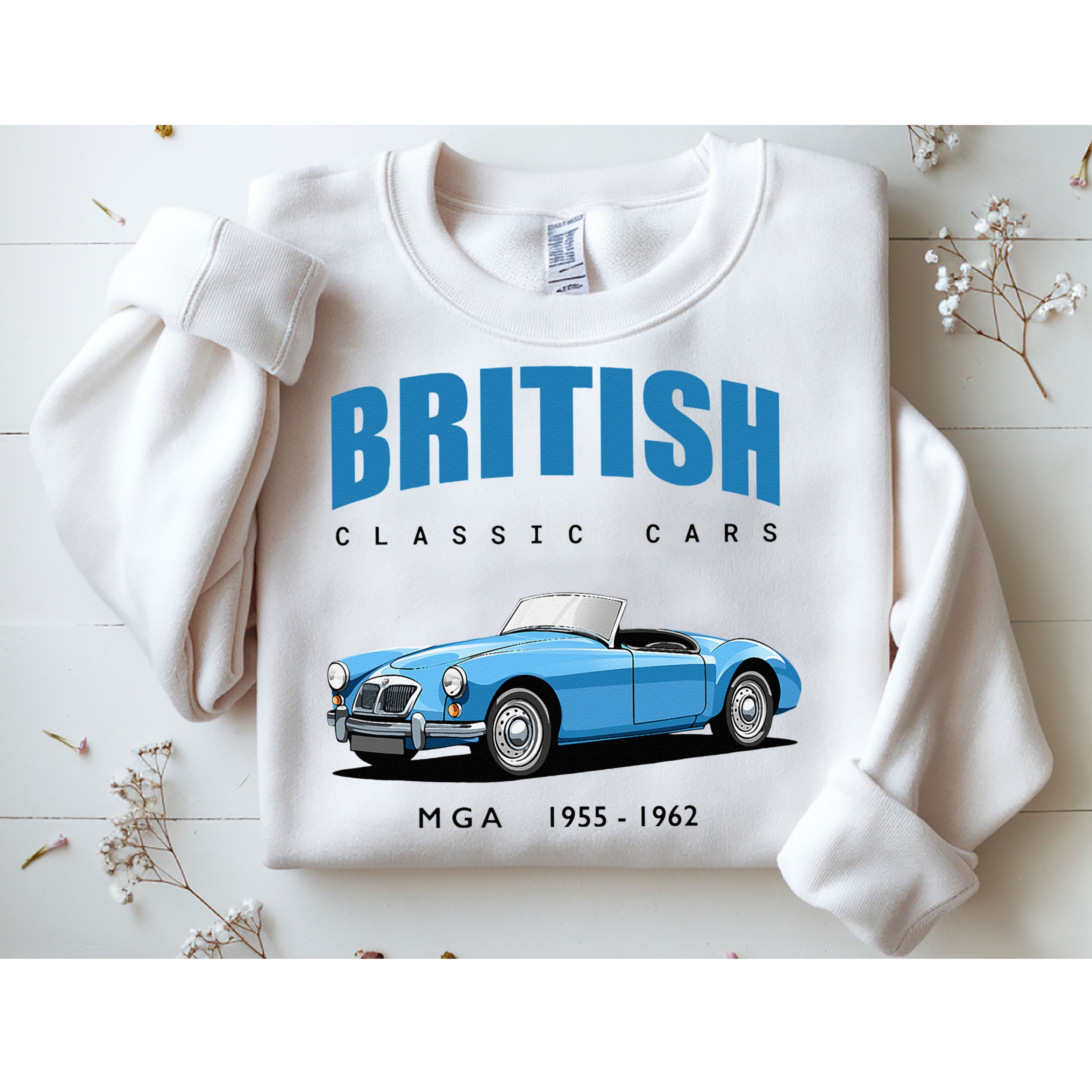 British Classic Sports Cars MG MGA Sweatshirt