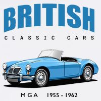 British Classic Sports Cars MG MGA Premium T-Shirt