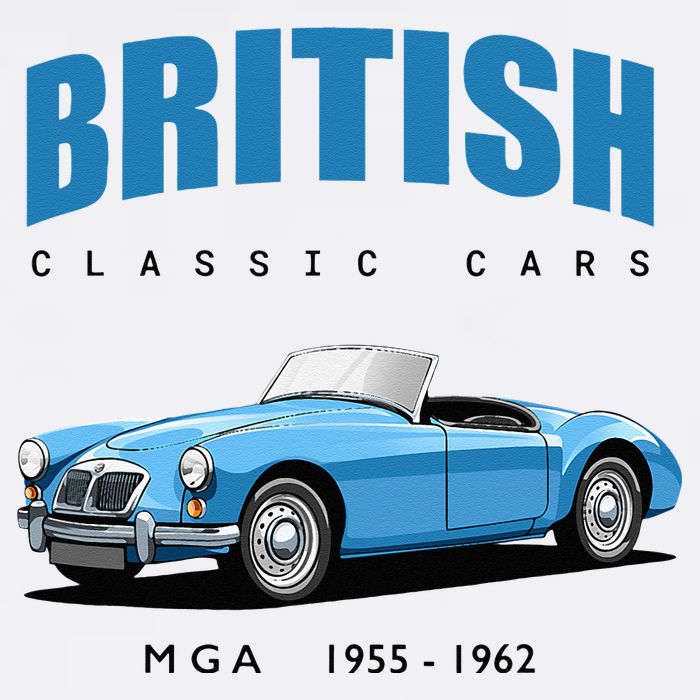 British Classic Sports Cars MG MGA Premium T-Shirt