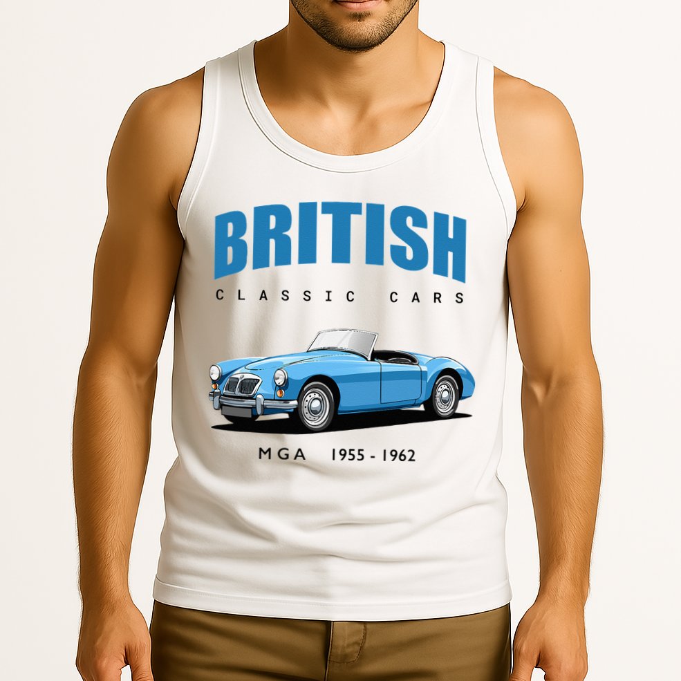 British Classic Sports Cars MG MGA Tank Top