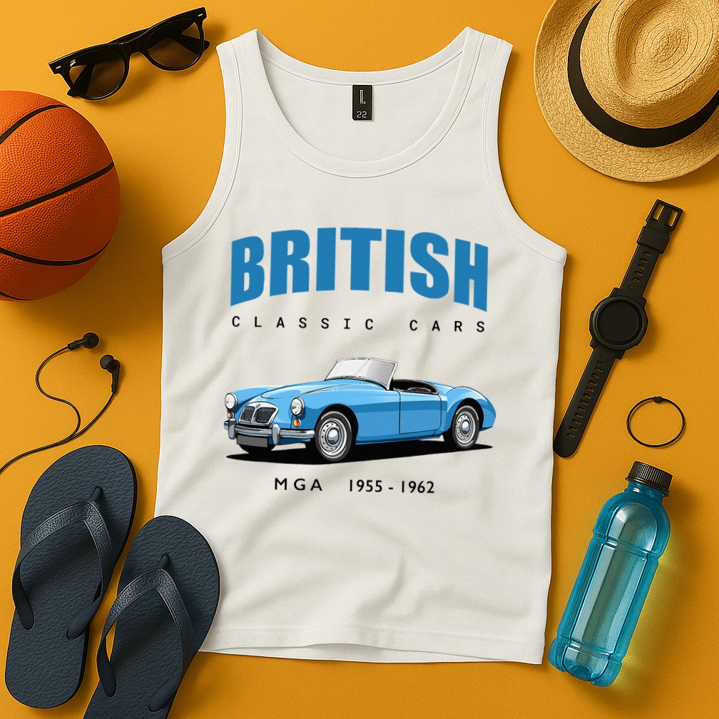 British Classic Sports Cars MG MGA Tank Top