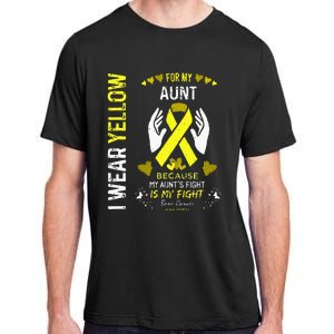 Bone Cancer Survivor Support I Wear Yellow For My Aunt Adult ChromaSoft Performance T-Shirt