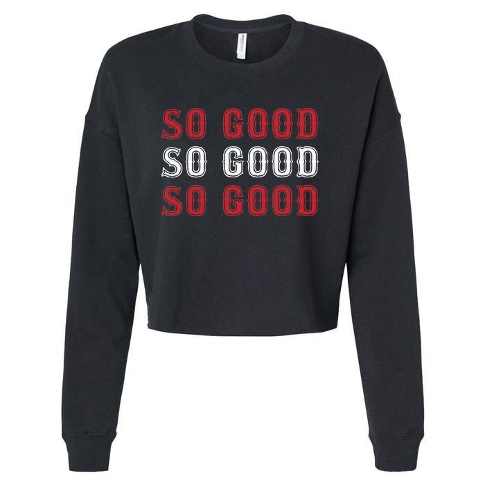 Boston Caroline So Good Cropped Pullover Crew