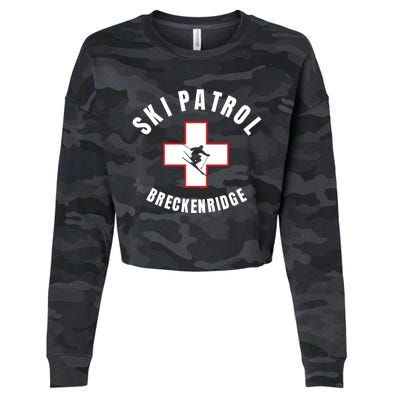 Breckenridge Colorado Ski Patrol Gift Cropped Pullover Crew